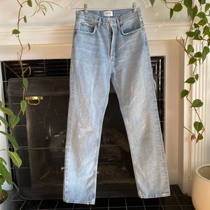 AGOLDE Lana Low Rise Straight Leg in Riptide - 25